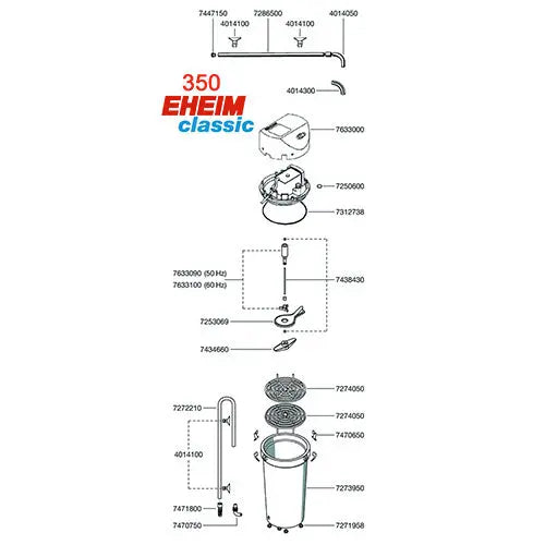 Eheim buitenfilter Classic met filtermassa Classies