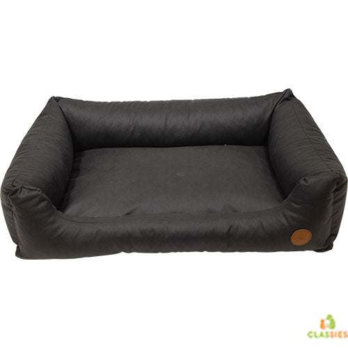 Jack and Vanilla Timeless Classy Sofa – Kunstleder – Schwarz – 3 Größen