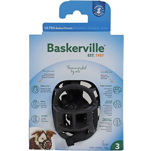 Company of Animals Baskerville Ultra Muzzle Muilkorf/Muilband - Verkrijgbaar in 6 maten Classies