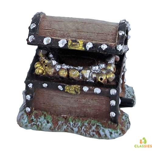 Boon Aqua Deco Ornament Bubbel - Schatkist met Uitstromer 5 cm