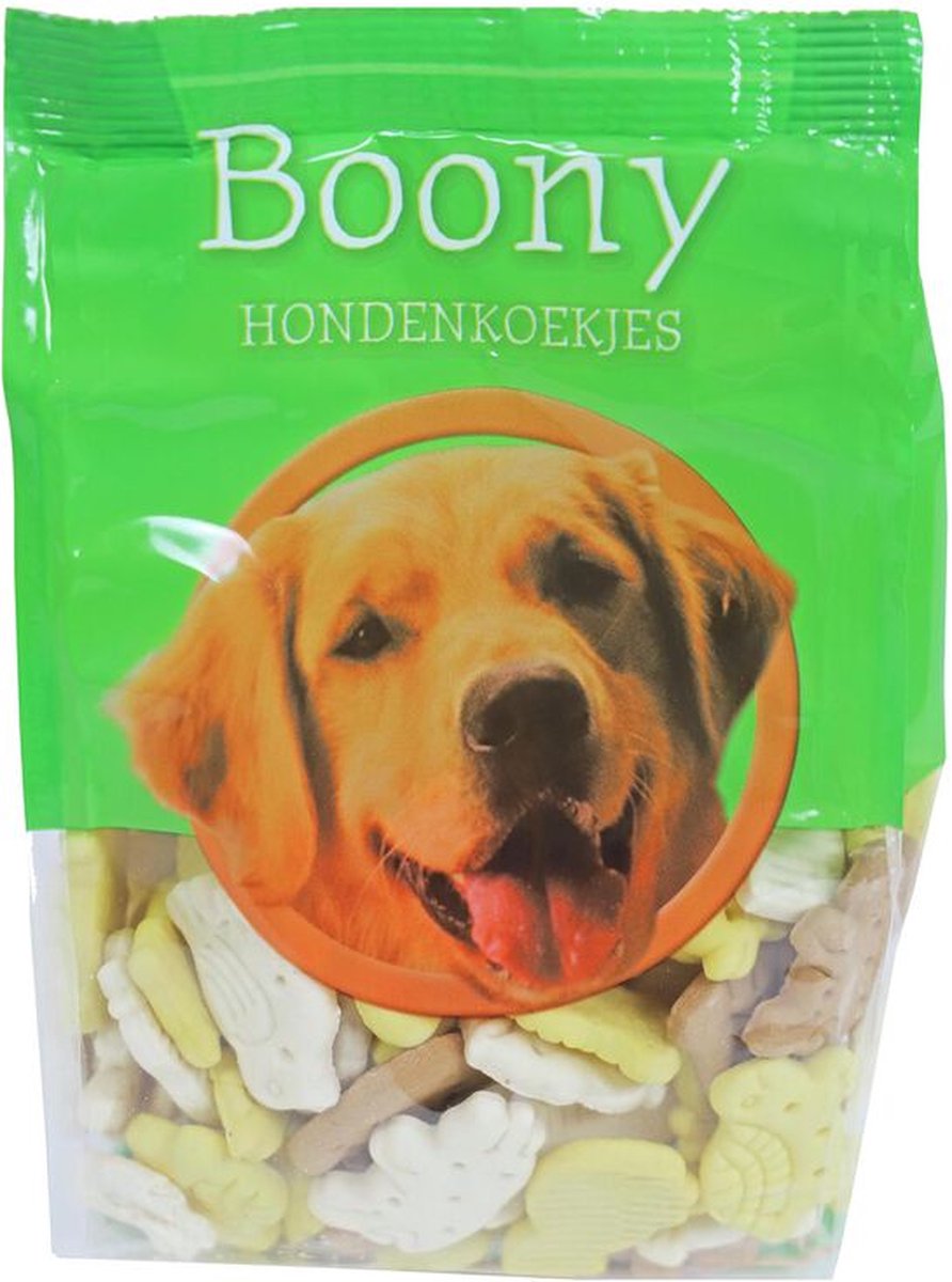 Boony hondenkoekjes animal mix vanille 350 gram