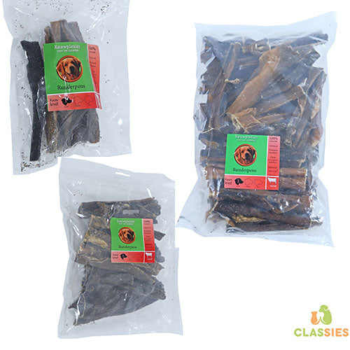 Natural Snack Beef - Rinderpansen erhältlich in 80, 250 und 1000 Gramm