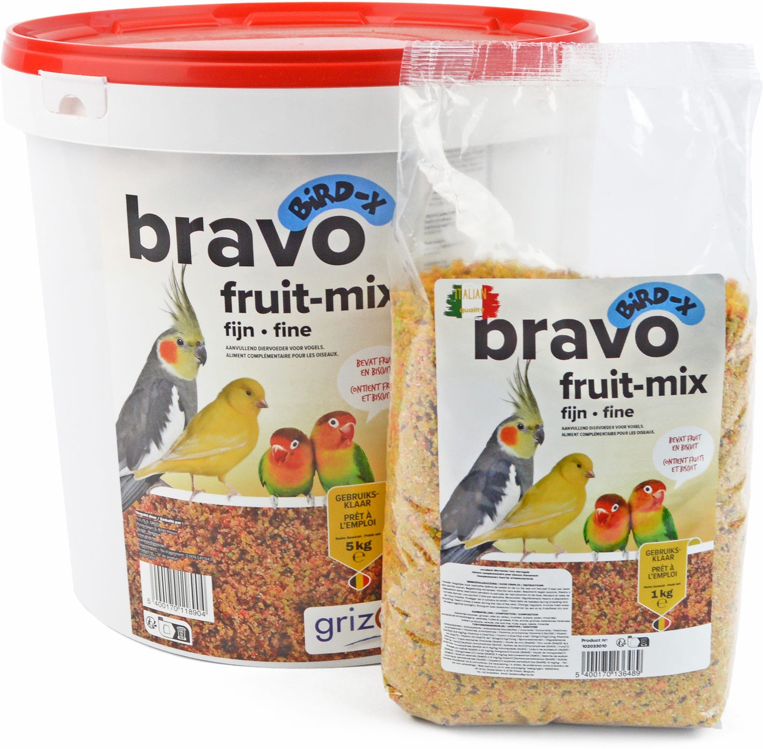 Aufzuchtfutter Bravo Fruchtmix fein 1 - 5 kg