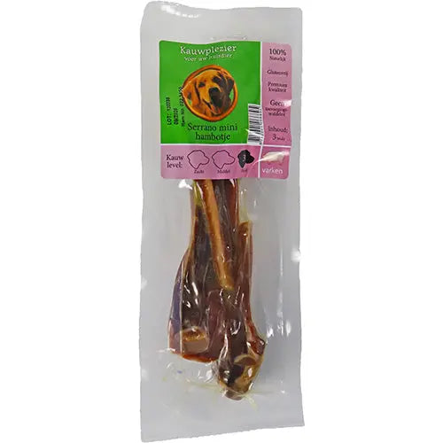 Boon Natuurlijke Snack Varken - Serrano Hambotten - Verkrijgbaar in Mini - Half of Heel Bot Classies