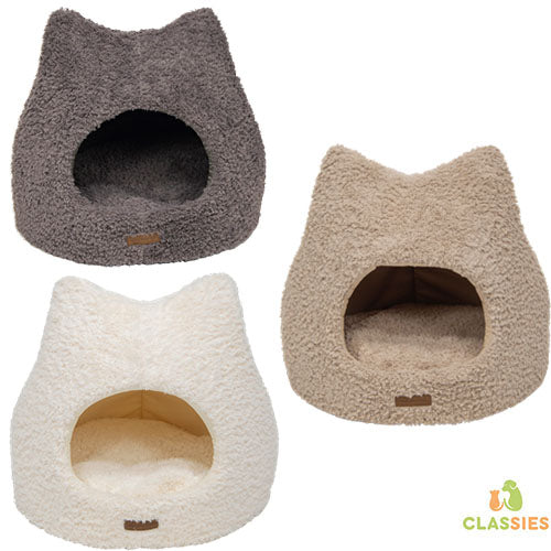 Animal Boulevard Curl Plush Iglo - Huisje - Verkrijgbaar in 2 maten en in 3 kleuren Classies