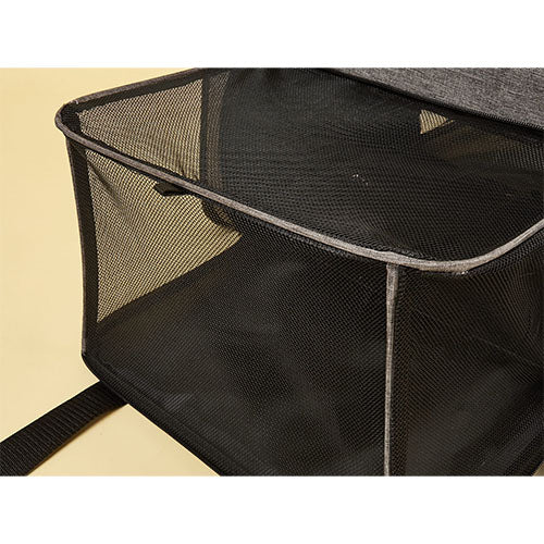 Fofos uitbreidbare en opvouwbare Draagtas/ reismand - grijs/zwart - 47 x 28 x 28 cm Classies