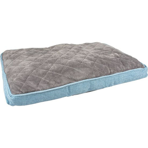 Duvo+ Hondenkussen Tweed Sky Blauw/Grijs - Maat M: 71x48x8cm Classies