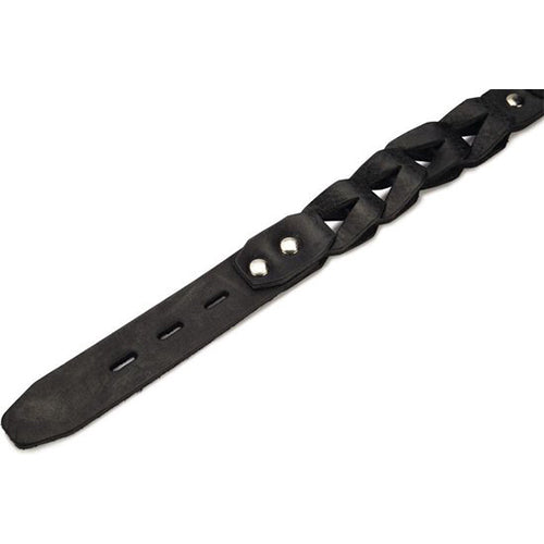 Beeztees Connex Leren Hondenhalsband - Zwart -Nekomtrek tussen 37-40 cm - 45 cm x 20 mm Classies