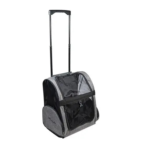 Jack and Vanilla trolley draagtas 40 x 26 x 40 cm grijs-zwart Classies