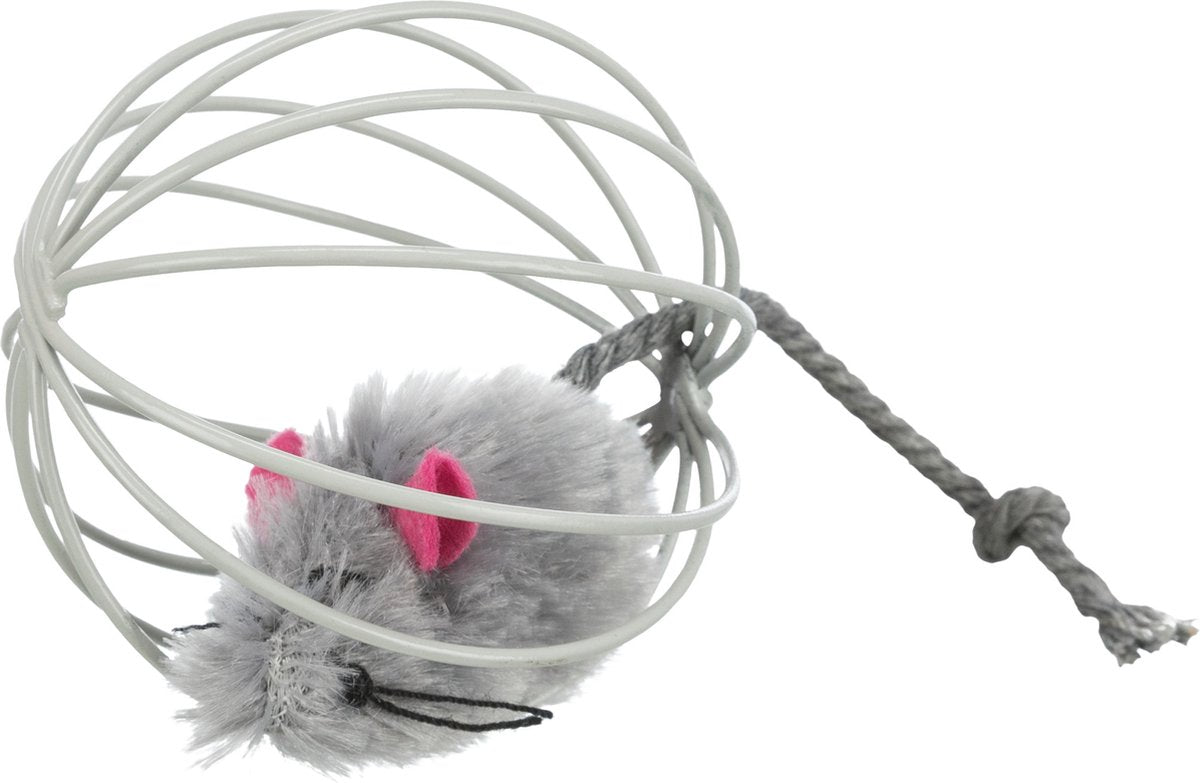 Spielzeugmaus im Ball 6 cm