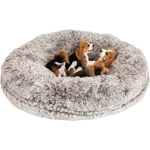 Animal Boulevard Soft Bed Long Plush Donut mand voor honden of katten - 2 kleuren en 3 maten Classies