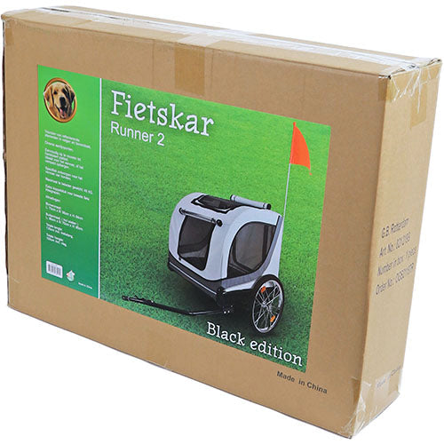 Boony Fietskar runner 2 rood - grijs tot 45 kg Classies
