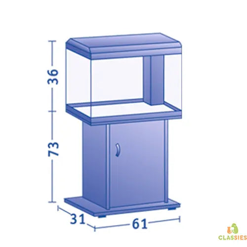 Juwel aquariumkast - meubel - 50 -60 x 31 x 62 cm - wit of zwart Classies