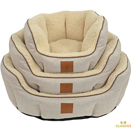 Boony ‘Est 1941’ Highland Sand - Honden of Katten Mand - 3 maten Classies