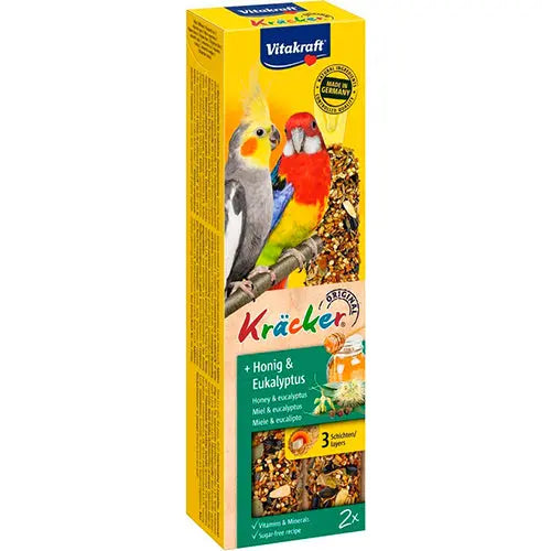 Vitakraft Valkparkiet Kracker - Honing - Vogelvoer - 2 St Classies
