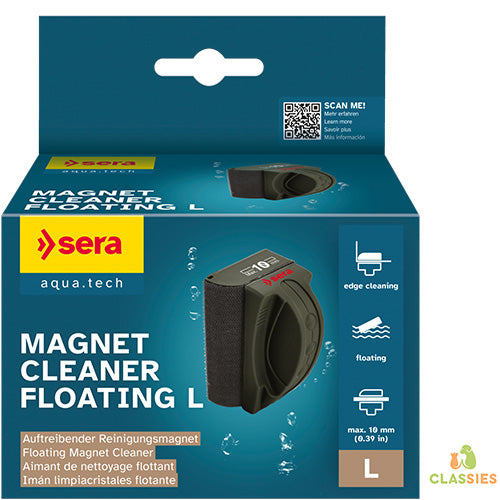 Sera drijvende algenmagneet ruitenreiniger met hoekreiniging XS - S - M - L