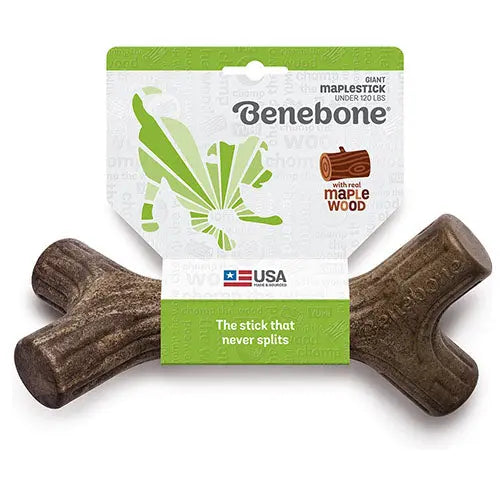 Benebone knaagspeelgoed Maplestick in 5 maten Esdoornhout Classies