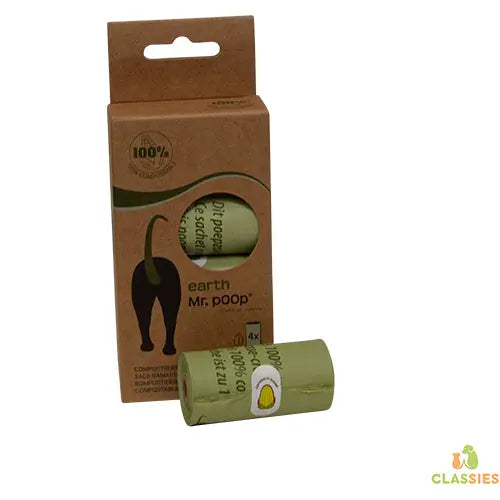 Mr.POOP EARTH Navulling 4 Rollen Groen Classies