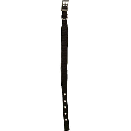 Boon Dog Fashion Nylon Halsband met Soft Protection - Dubbel - Kleur: Rood - Breedte: 20 mm - Lengte: 45 cm