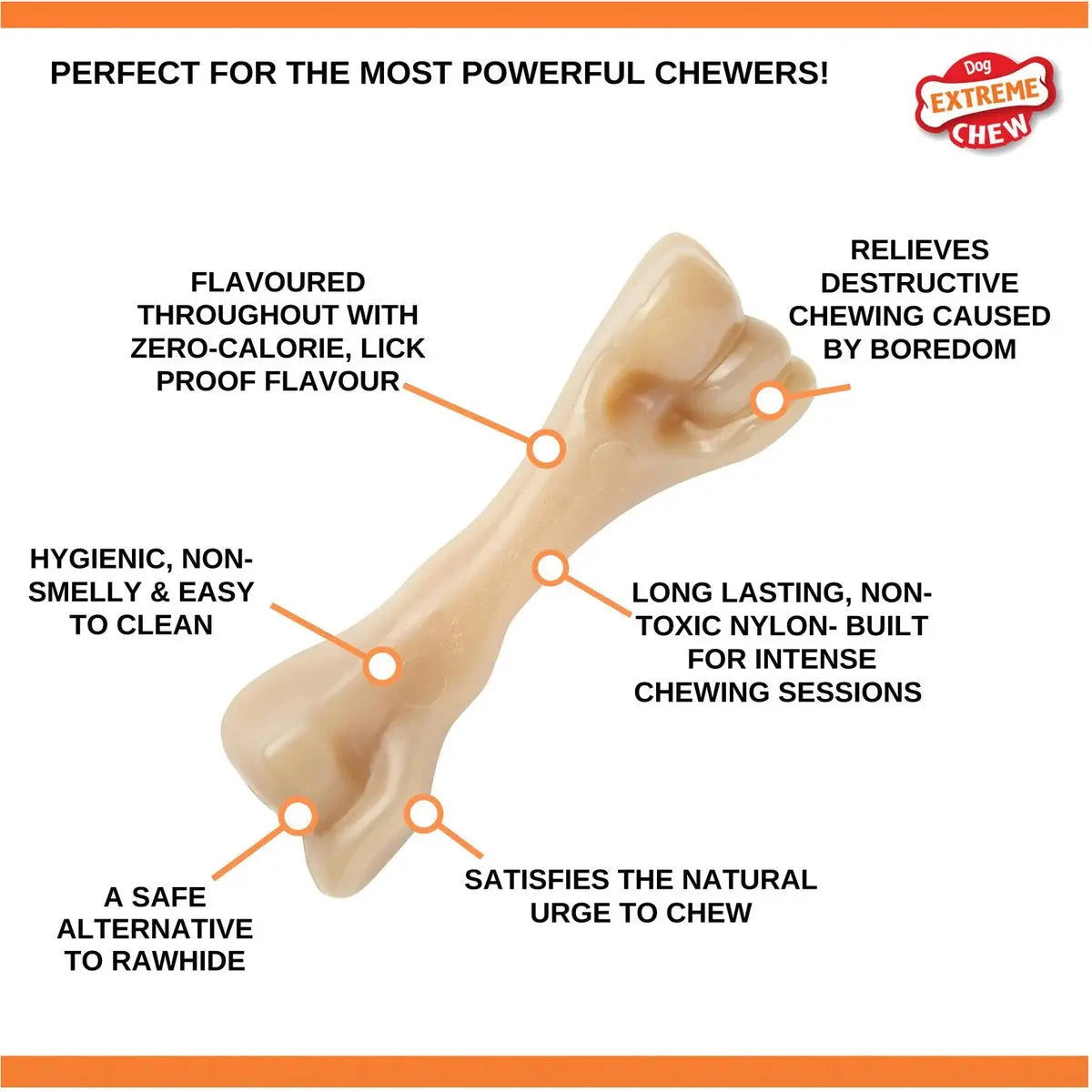 Nylabone dura chew harde bijters Big Beef bone Classies