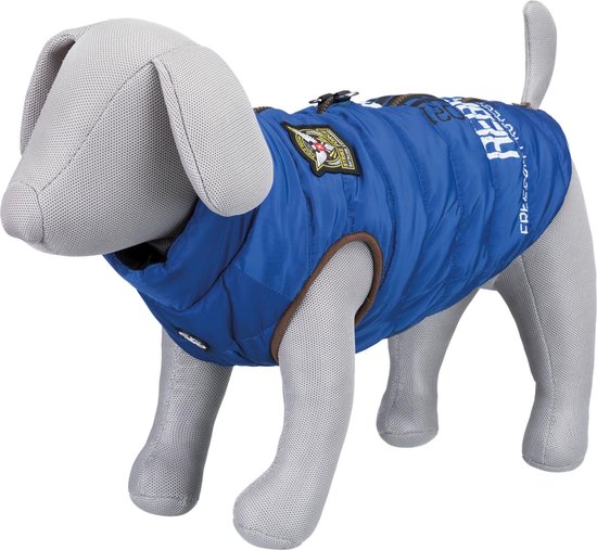 Trixie jas saint-malo incl tuig voor hond blauw - rood