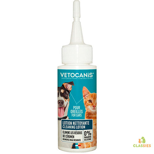 Vetocanis reinigende lotion voor oren van kat of hond 60 ml