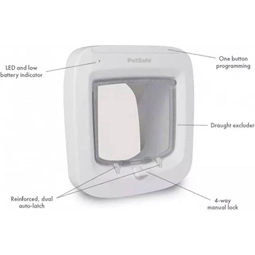 Petsafe kattendeur kattenluik microchip wit of bruin 2ee89c-2