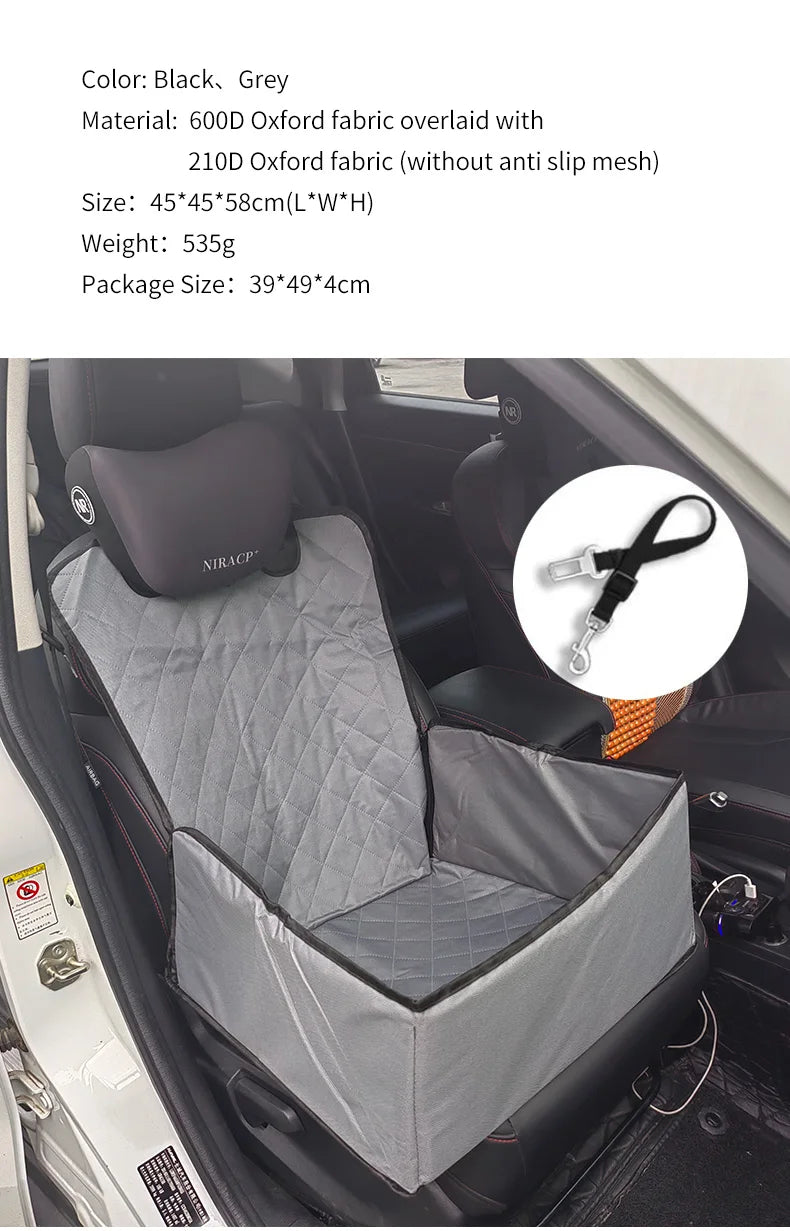 Waterdichte autostoel – Comfortabel & Wasbaar Autokussen voor Kleine Honden