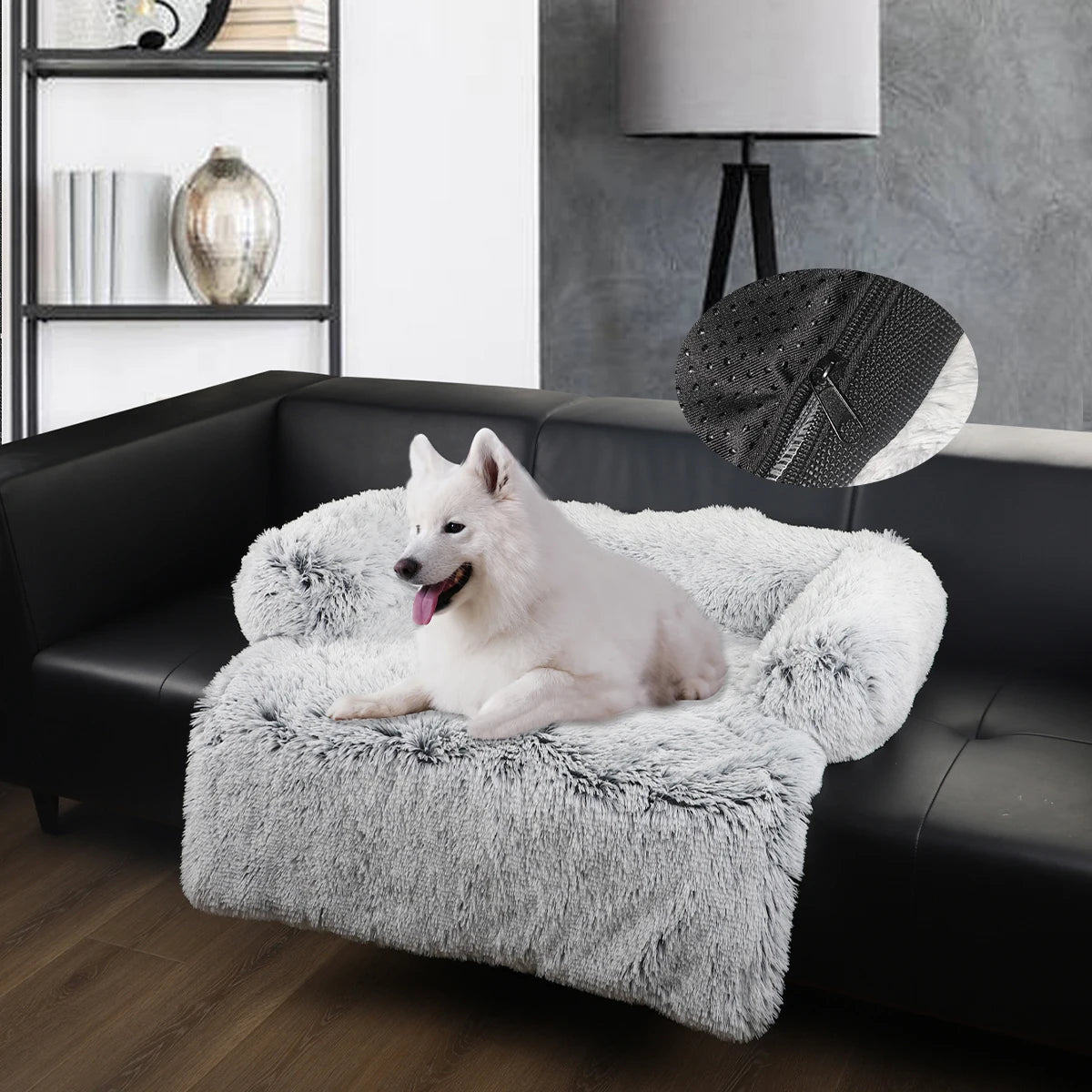 Luxus-Hundebettsofa – Flauschiges Kissen für große Hunde und Katzen