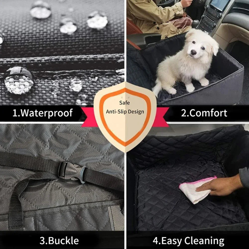 Waterdichte autostoel – Comfortabel & Wasbaar Autokussen voor Kleine Honden
