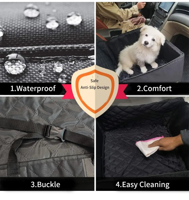 Waterdichte autostoel – Comfortabel & Wasbaar Autokussen voor Kleine Honden