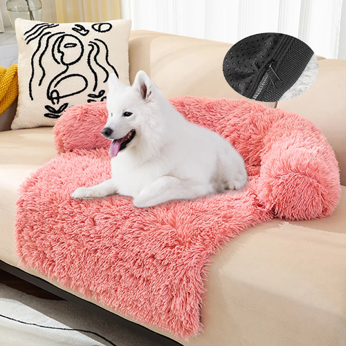 Luxe Hondenbed Sofa β Fluffy Kussen voor Grote Honden en Katten