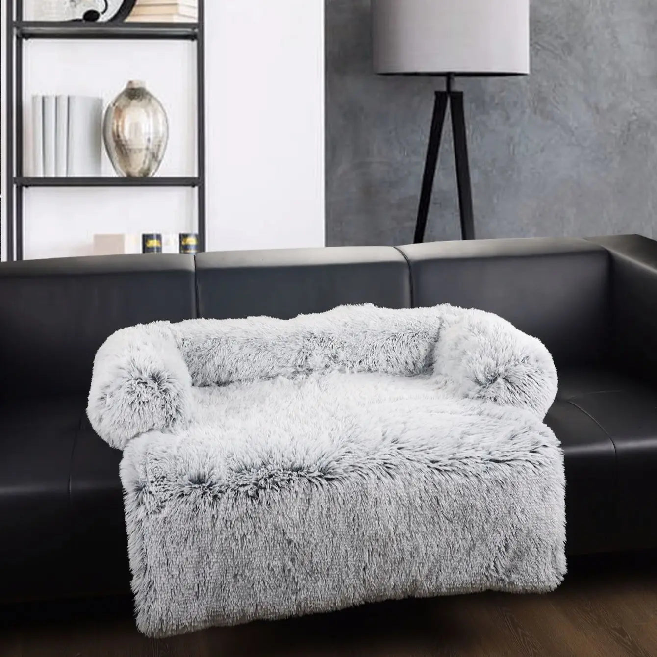 Luxus-Hundebettsofa – Flauschiges Kissen für große Hunde und Katzen