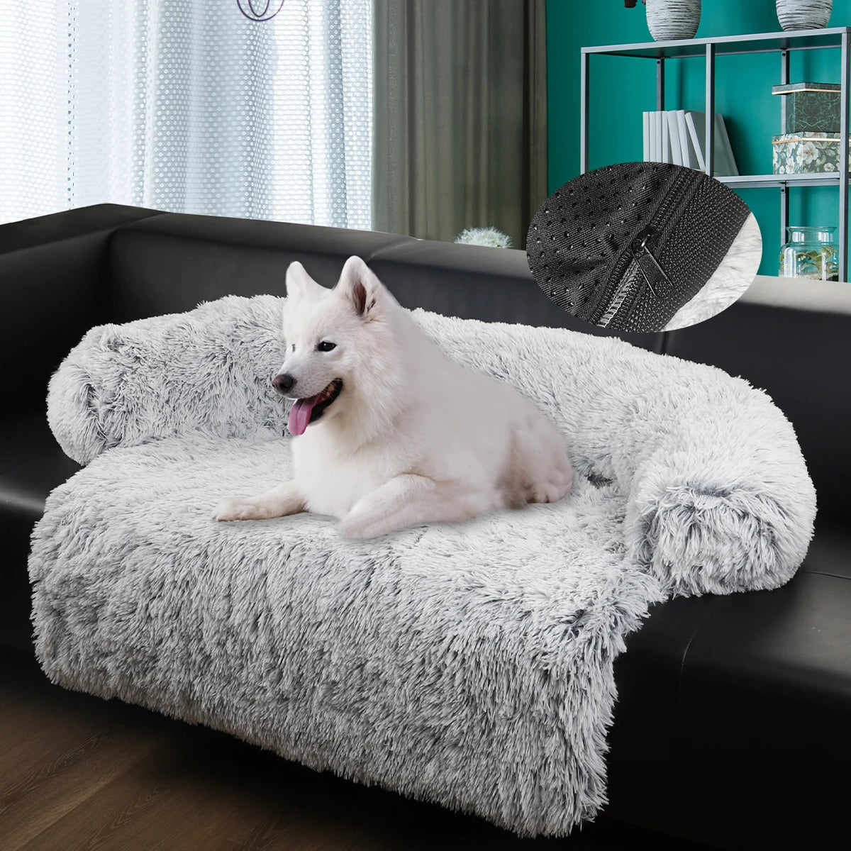 Luxus-Hundebettsofa – Flauschiges Kissen für große Hunde und Katzen