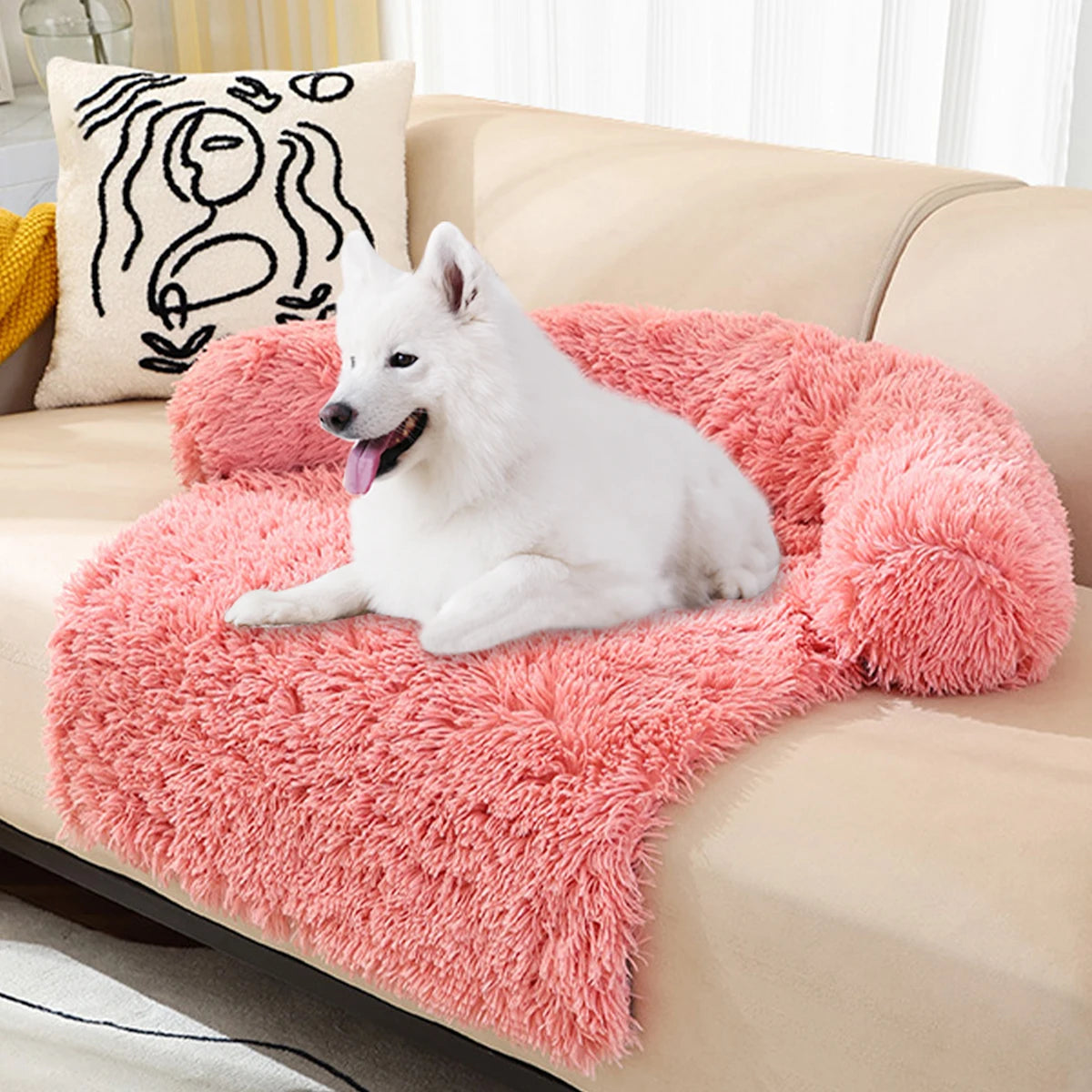 Luxe Hondenbed Sofa β Fluffy Kussen voor Grote Honden en Katten