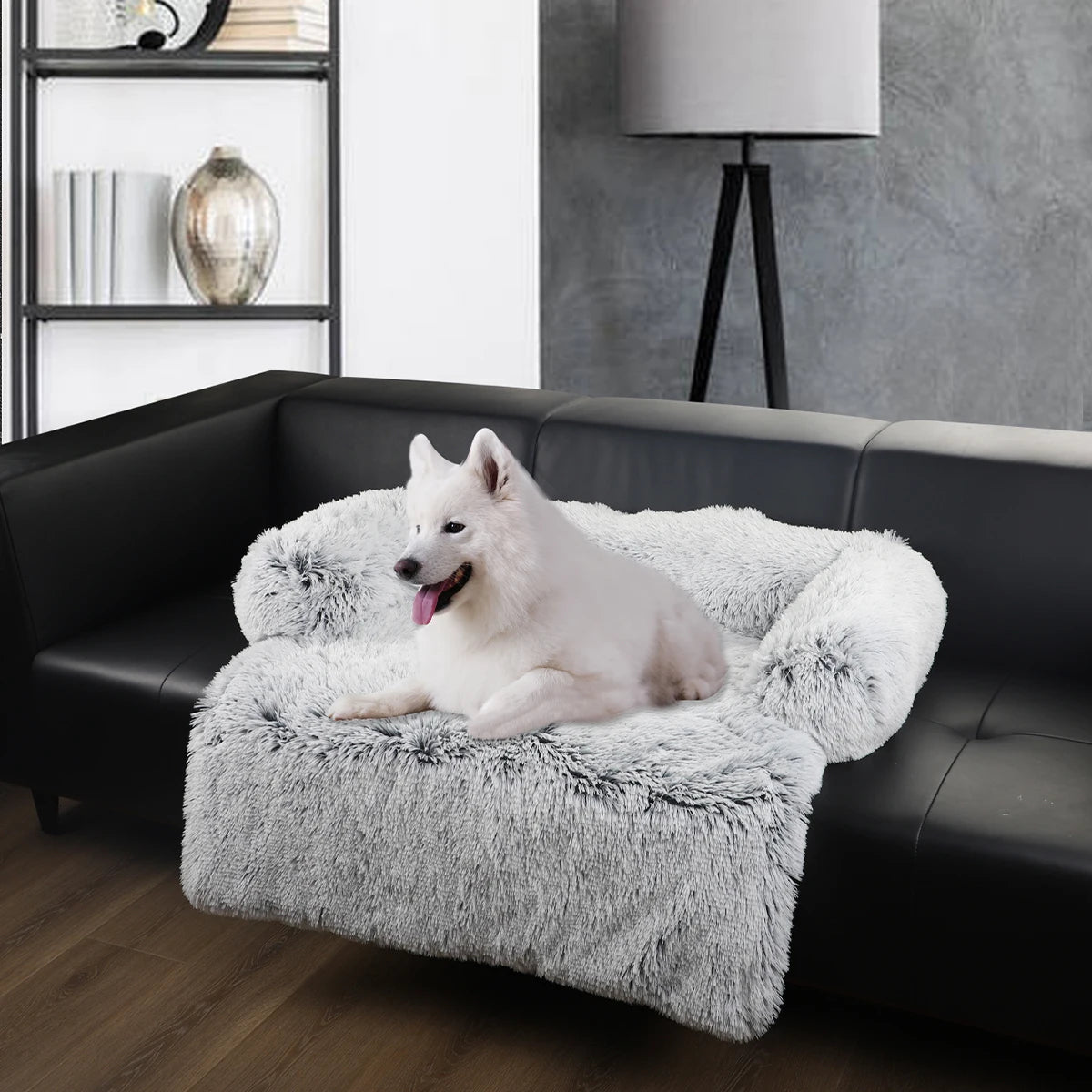 Luxus-Hundebettsofa – Flauschiges Kissen für große Hunde und Katzen