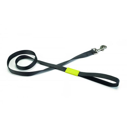 Beeztees Uni Nylon Hondenriem - Donkergrijs - Lengte: 120 cm Classies