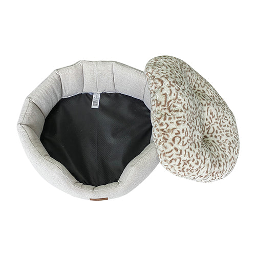 Animal Boulevard Sneeuwluipaard Katten of Honden Mand - Wit/Bruin - Verkrijgbaar in 3 maten Classies