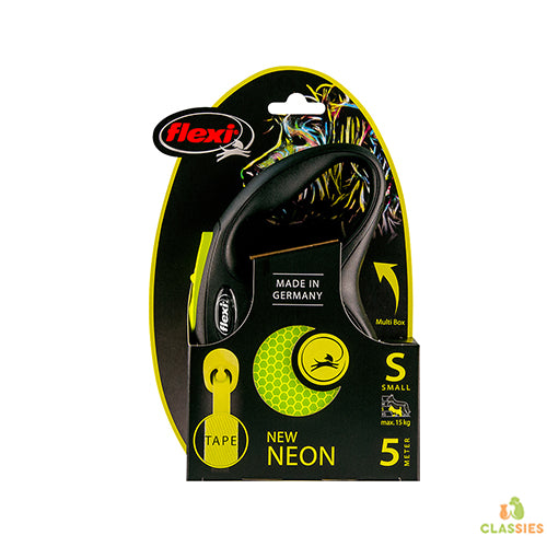 Flexi ruban rétractable flashy New néon - réfléchissant