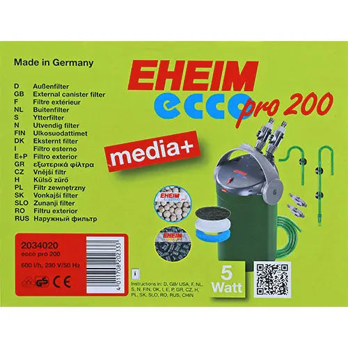 Eheim buitenfilter met filtermassa EccoPro Classies