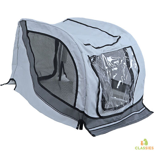 Lose obere Abdeckung für Fahrradanhänger Runner 2 grau/grau schwarze Edition