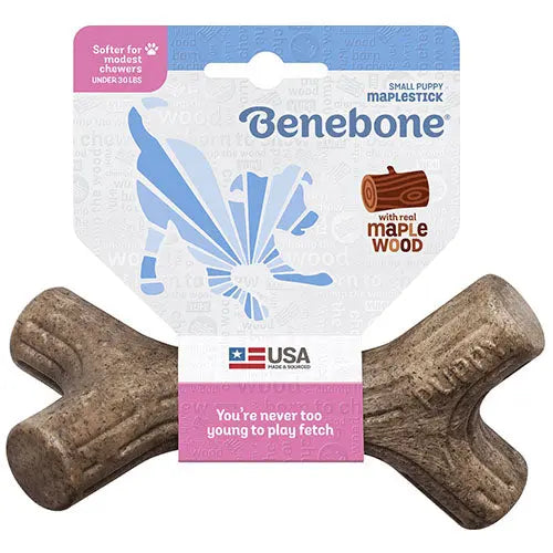 Benebone knaagspeelgoed Maplestick in 5 maten Esdoornhout Classies