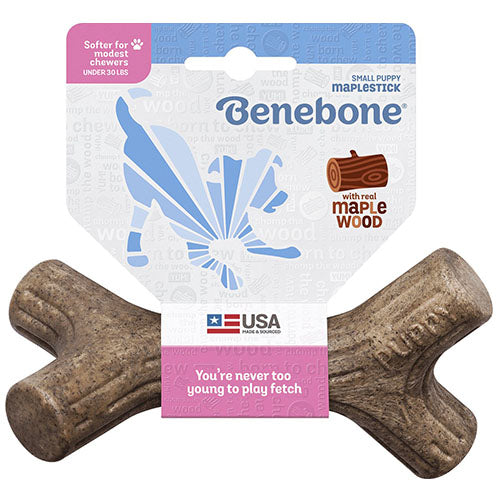 Benebone knaagspeelgoed Maplestick in 5 maten Esdoornhout Classies