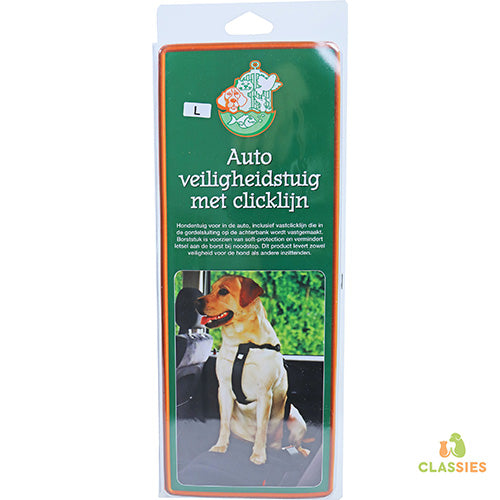 Veiligheidstuig nylon voor in de auto zwart