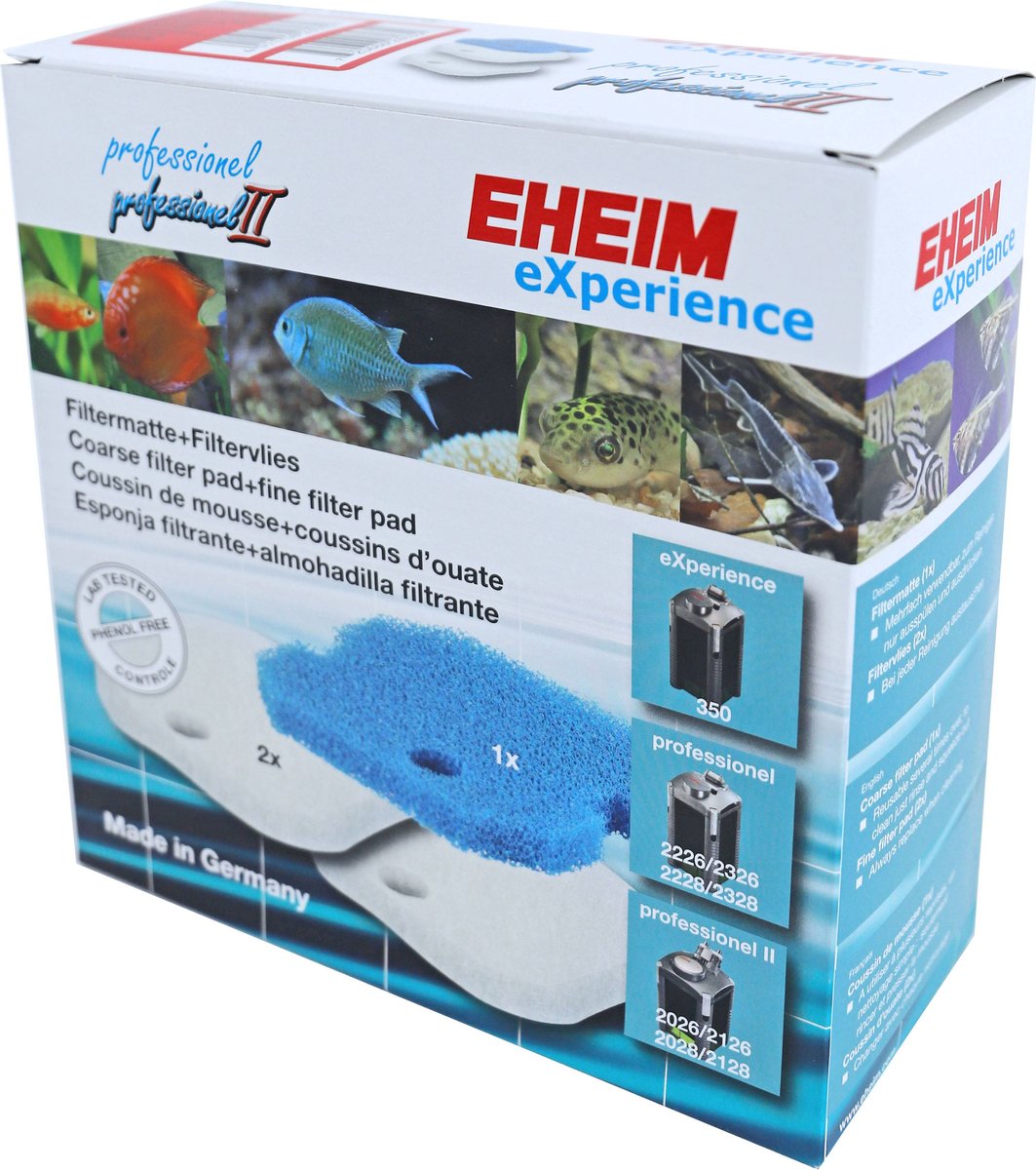 Eheim experience doos 2x filtervlies en 1 spons Classies