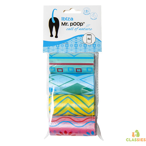 Mr. Poop Navulling poepzakjes in verschillende kleuren