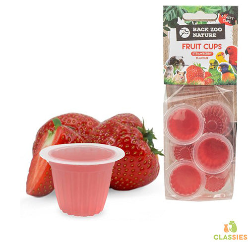 Fruitcups in verschillende smaken voor vogels per 6 stuks Classies