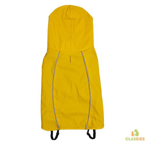 JV Fisherman Regenmantel mit Kapuze, Gelb - XXL 70 cm