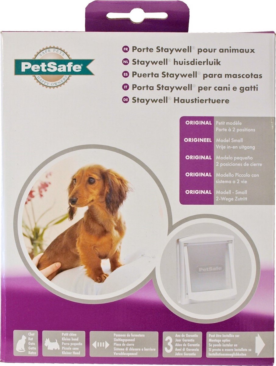 Petsafe 700 Kattenluik - hondenluik - S - Wit - 18.5 x 15.8 cm