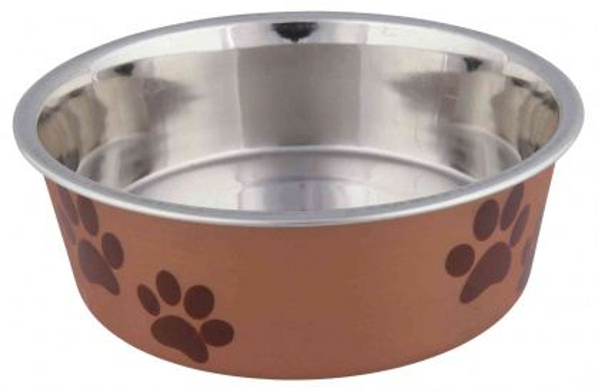 Trixie Voerbak RVS/Kunststof - Assorti - 17 cm - 800 ml Classies